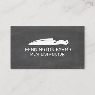 Carte De Visite Chef Knife   Arrière - plan de tableau de bord