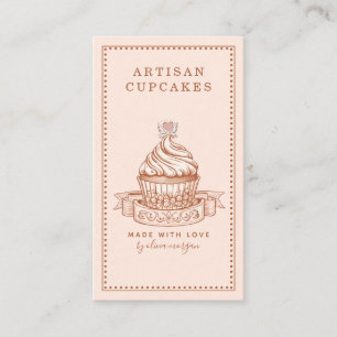 Carte De Visite Chef Pâtissier Boulangerie Cupcake