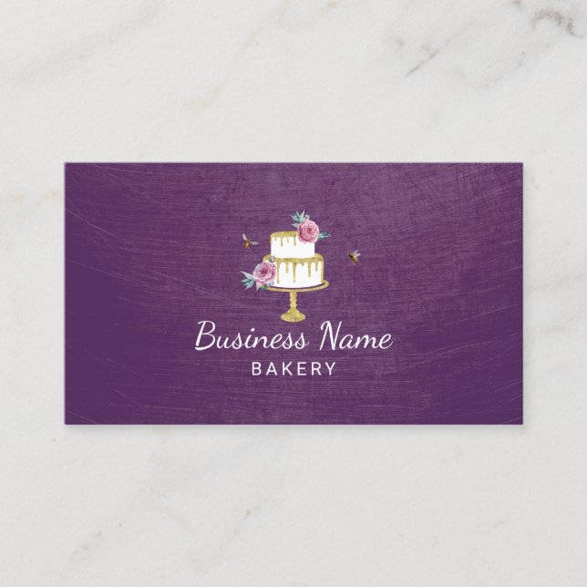 Carte De Visite Chef pâtissier de la boulangerie Fleurs d'abeilles (Devant)