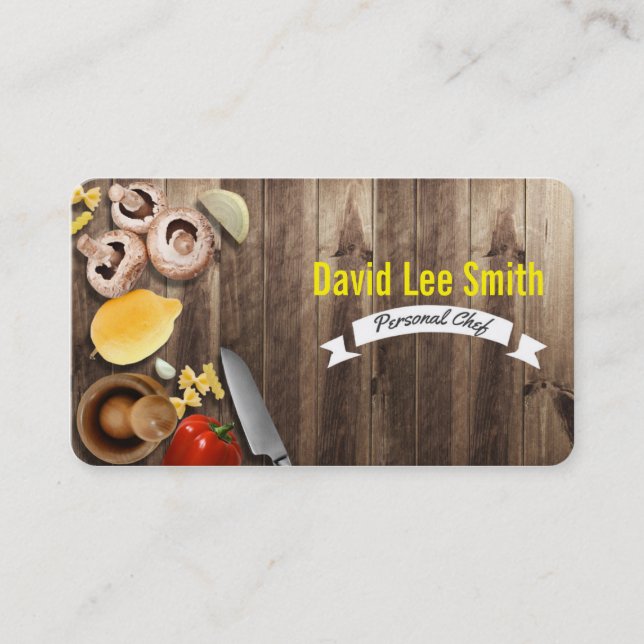 Carte De Visite Chef personnel/catering Service/Cook service (Devant)