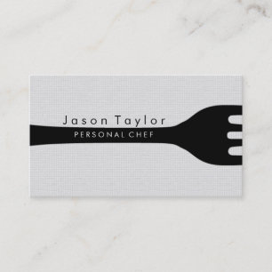 Carte De Visite Chef Personnel Cuisine Boulangerie Fourche Blanc c