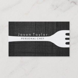Carte De Visite Chef Personnel Cuisine Boulangerie Fourche Bois no