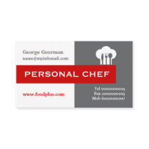 Chef personnel minimaliste gris, blanc, rouge