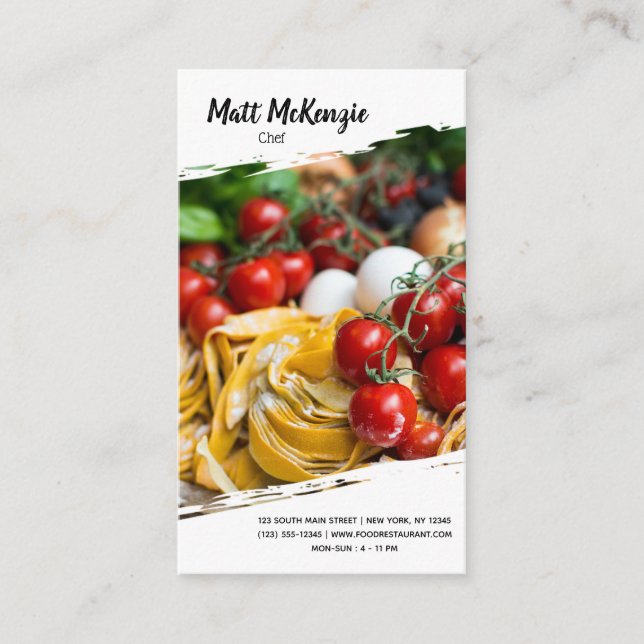 Carte De Visite Chef professionnel (Devant)