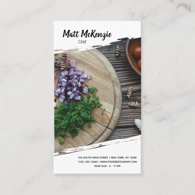 Carte De Visite Chef professionnel (Devant)