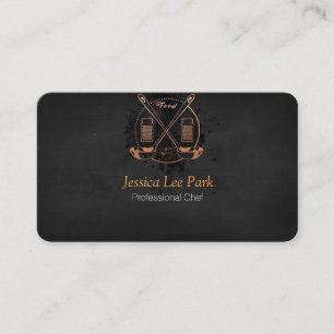 Carte De Visite Chef professionnel / Chef personnel / service de r