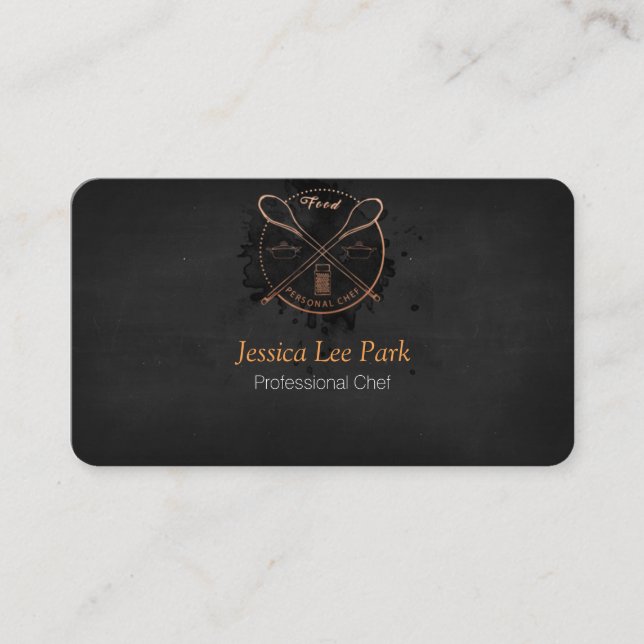 Carte De Visite Chef professionnel / Chef personnel / service de r (Devant)