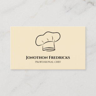 Carte De Visite Chef Service de restauration Restauration Professi