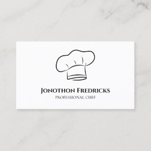 Carte De Visite Chef Service de restauration Restauration Professi