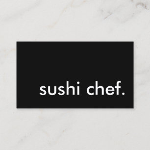 Carte De Visite chef sushi.