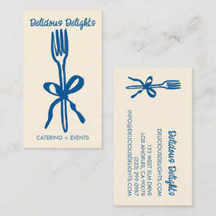 Carte De Visite Chef Traiteur Organisation d'événements Préparatio