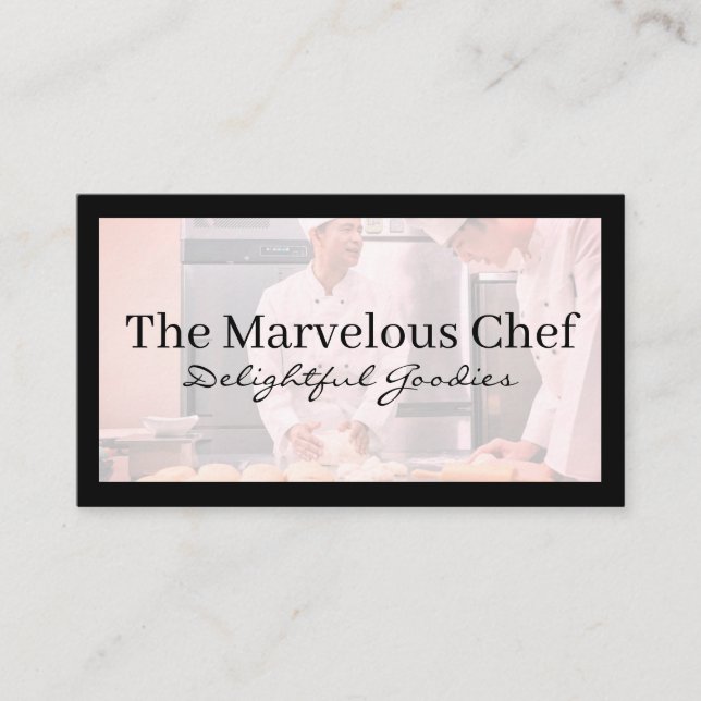 Carte De Visite Chefs dans la cuisine | Culinaire (Devant)