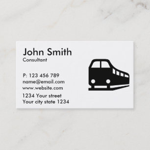 Carte De Visite Chemin de fer de train