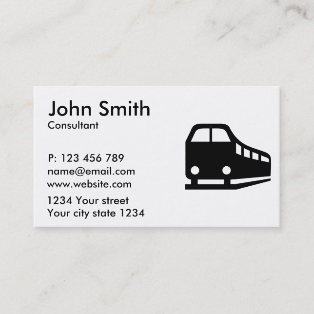 Carte De Visite Chemin de fer de train (Devant)