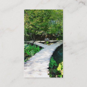 Carte De Visite chemin en bois plitvice
