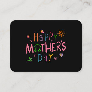 Carte De Visite Chemise Joyeuse Fête des Mères pour Enfant Bébé En