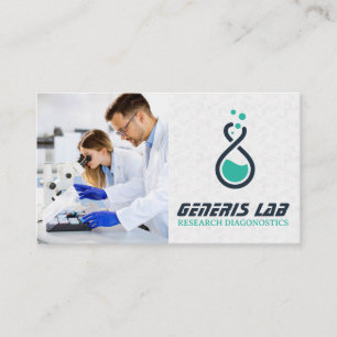 Carte De Visite Chercheurs travaillant dans le laboratoire