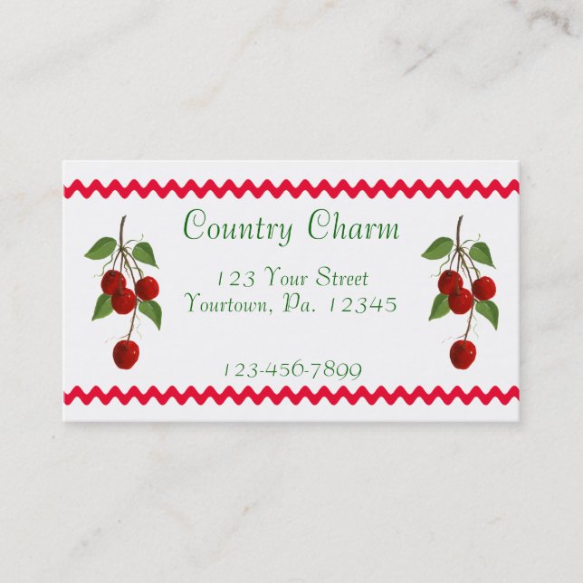 Carte de visite Cherry Bunch (Devant)