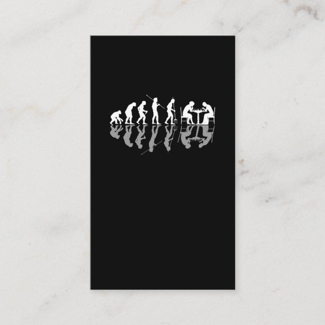 Carte De Visite Chess Evolution Chessboard Lover Chess Gamer (Devant)