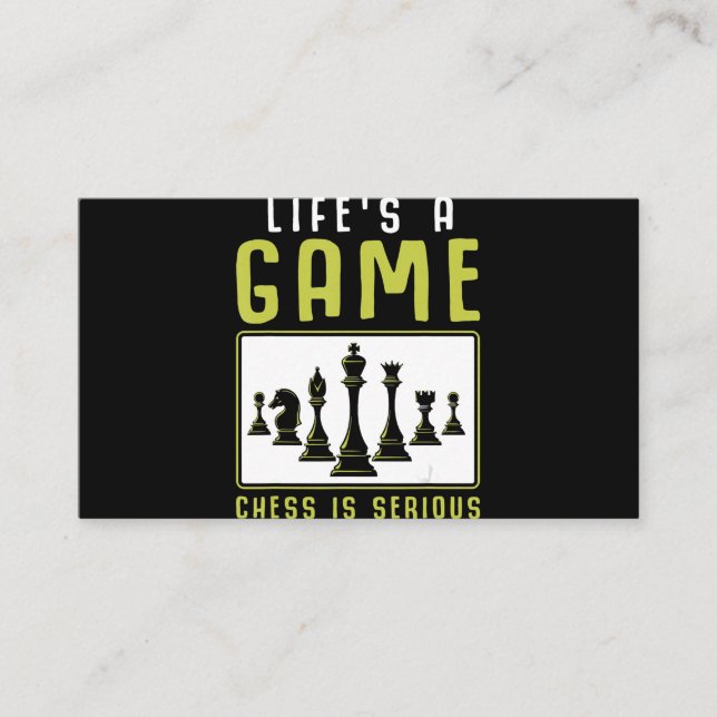 Carte De Visite Chess Heartbeat Chess Master Chess Club (Devant)