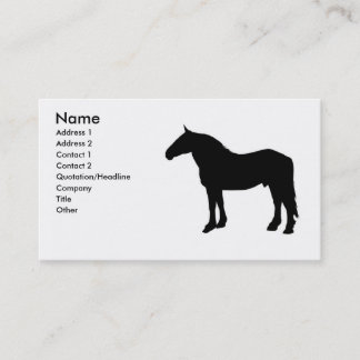 Carte De Visite cheval 2