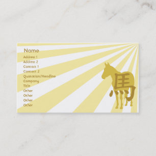 Carte De Visite Cheval - affaires