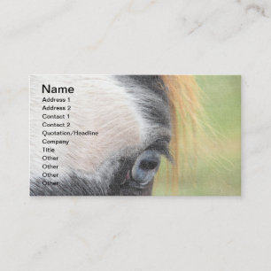 Carte De Visite Cheval bleu