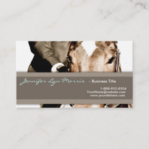 Carte De Visite Cheval Brown et blanc