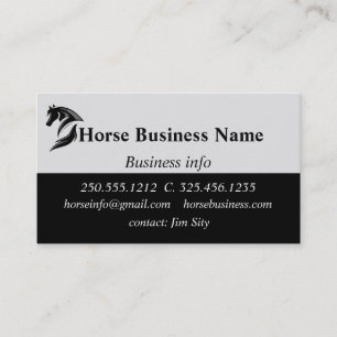Carte De Visite Cheval Business Embarquement Étables équitation Le