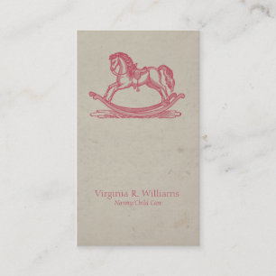 Carte De Visite Cheval de basculage vintage
