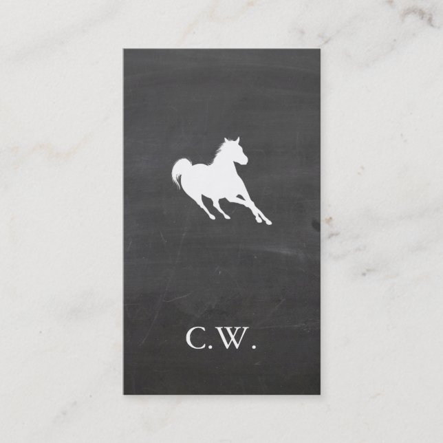 Carte De Visite Cheval de course (Devant)