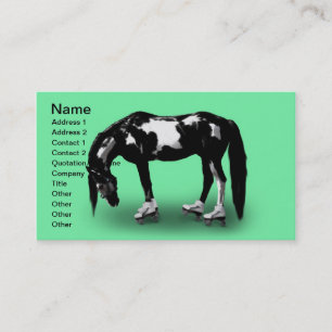 Carte De Visite Cheval de patineur