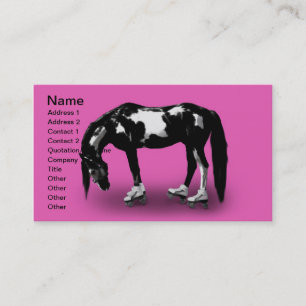 Carte De Visite Cheval de patineur