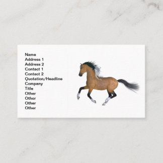 Carte De Visite Cheval de quart en peau de bouchon