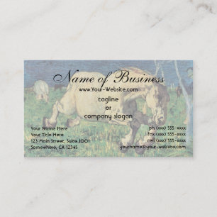 Carte De Visite Cheval galopant par Giovanni Segantini