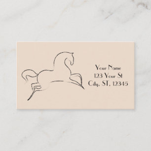 Carte De Visite Cheval sauvage Thunder_Cove