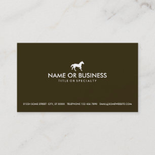 Carte De Visite cheval simple