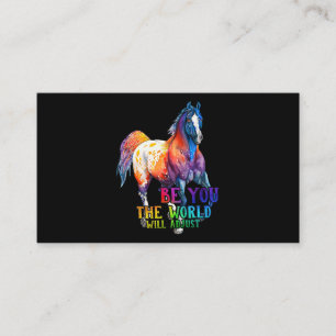 Carte De Visite Cheval Soyez Vous Le Monde Ajustera