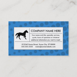 Carte De Visite cheval tramé