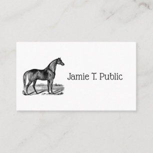 Carte De Visite Cheval vintage debout