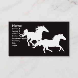 Carte De Visite chevaux
