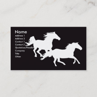 Carte De Visite chevaux