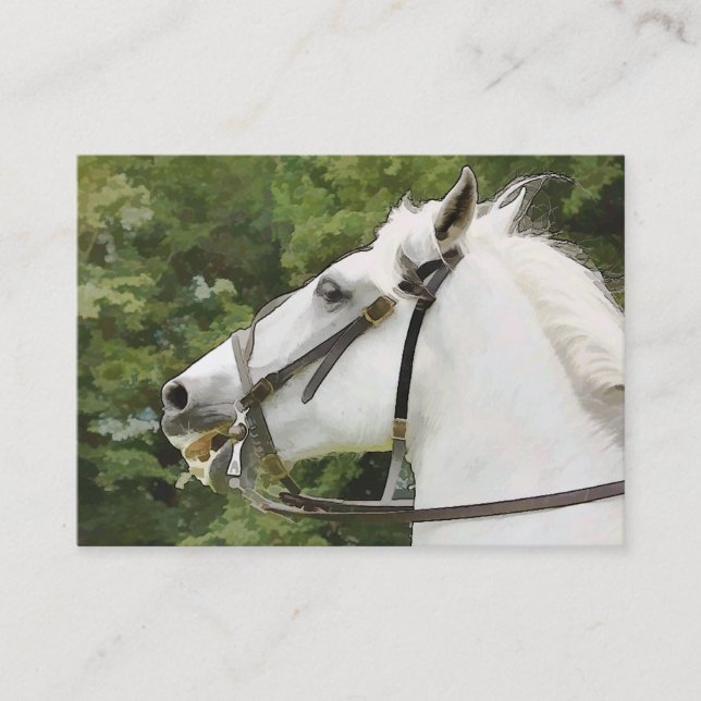 CARTE DE VISITE CHEVAUX (Devant)