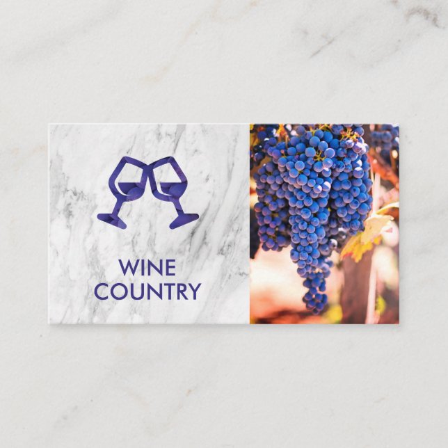 Carte De Visite Chevaux aux amateurs de vin | Raisins de vin | Mar (Devant)
