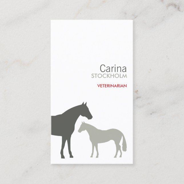 CARTE DE VISITE CHEVAUX GRAS (Devant)