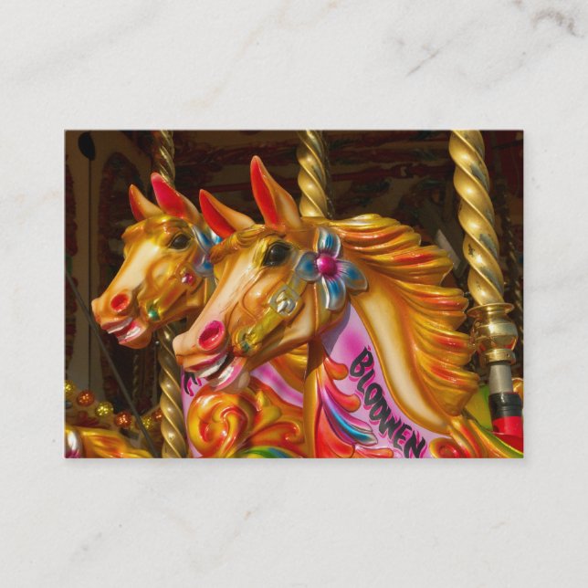 Carte De Visite Chevaux joyeux (Devant)