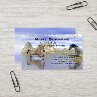 Carte de visite chevaux populaires