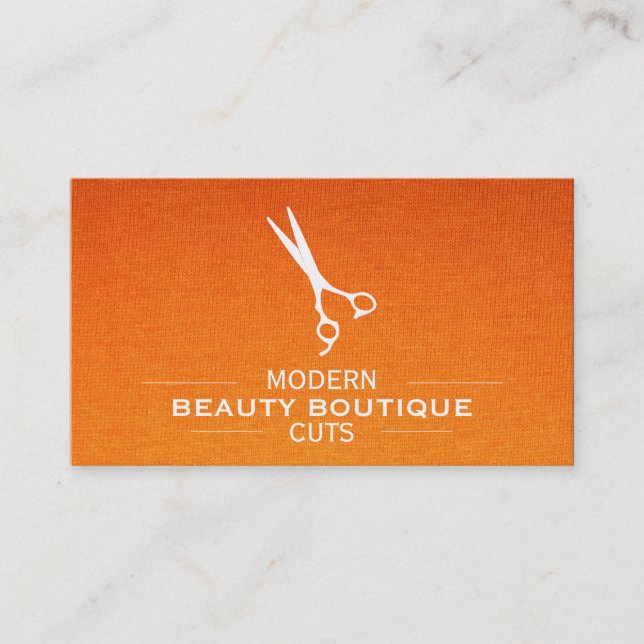 Carte De Visite Cheveux avec diviseurs Gradient Textile (Devant)