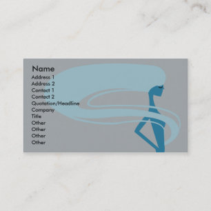 Carte De Visite Cheveux longs - Affaires