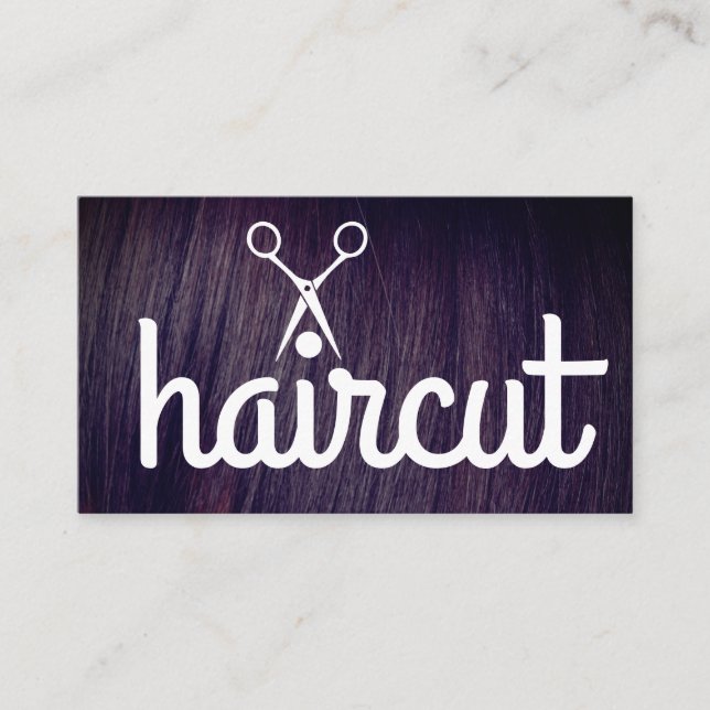Carte De Visite Cheveux | Salon Shears (Devant)